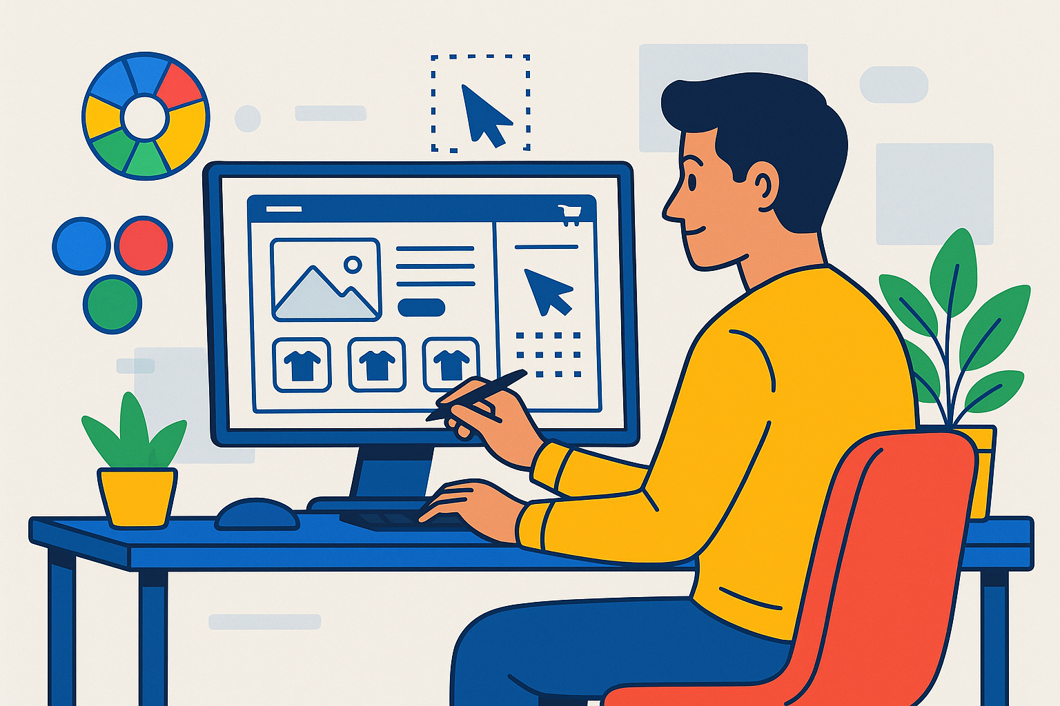 AI illustration: discovery workshop